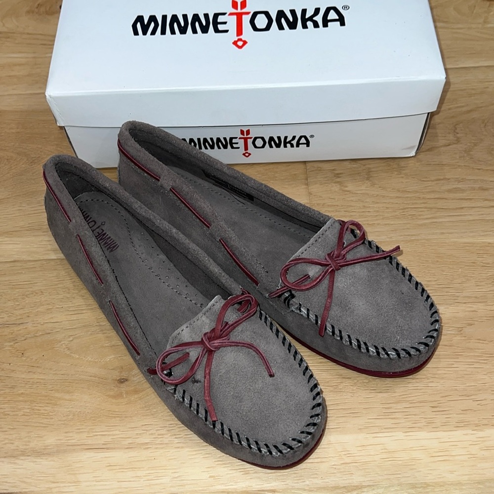 AUTH NIB MINNETONKA SUEDE MOCCASINS MULTI COLOR 321X KILTY US 10